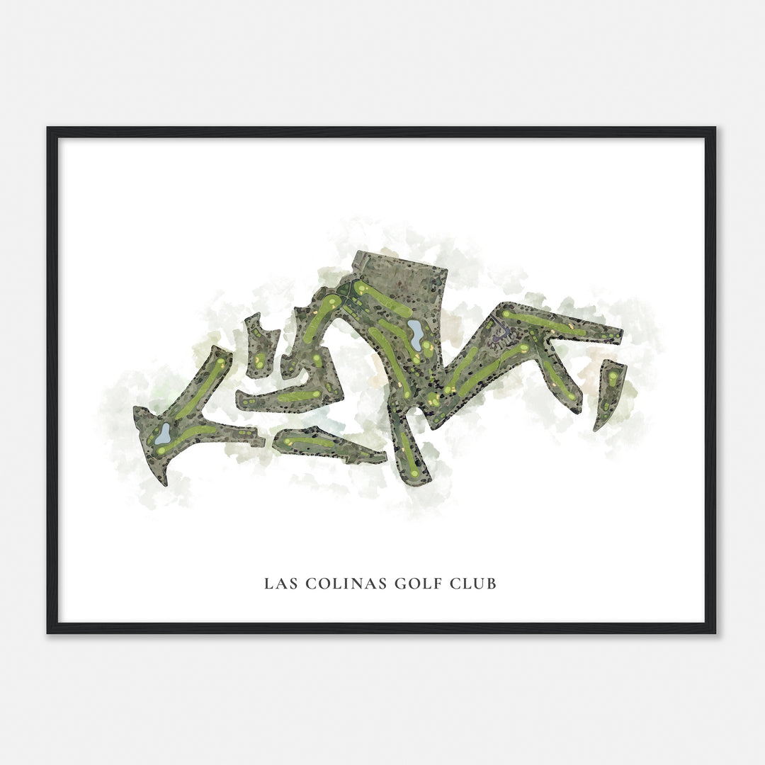 Print of Las Colinas Golf Club Classic Map