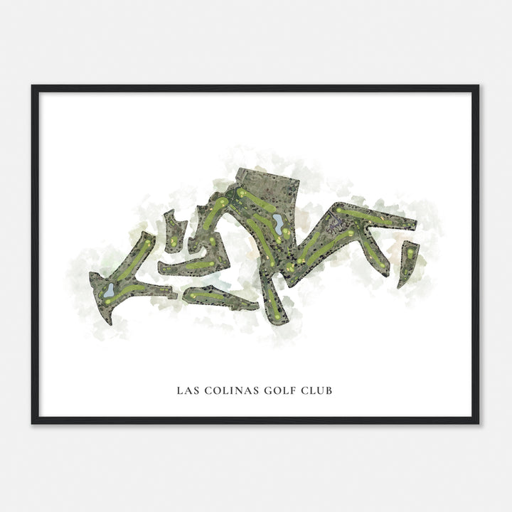 Print of Las Colinas Golf Club Classic Map