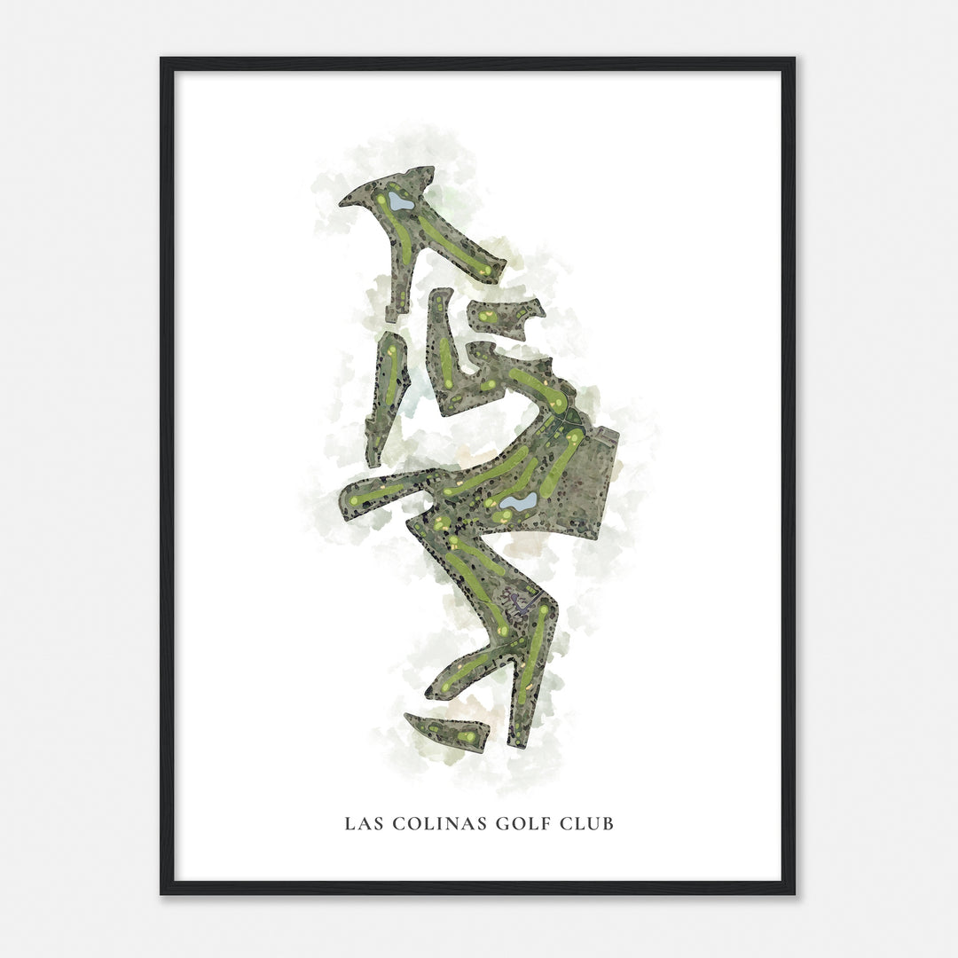 Print of Las Colinas Golf Club Classic Map