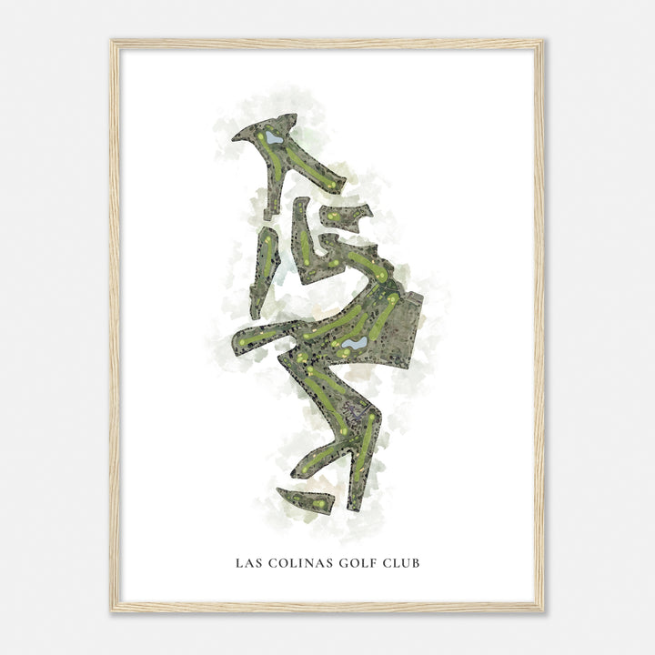 Print of Las Colinas Golf Club Classic Map