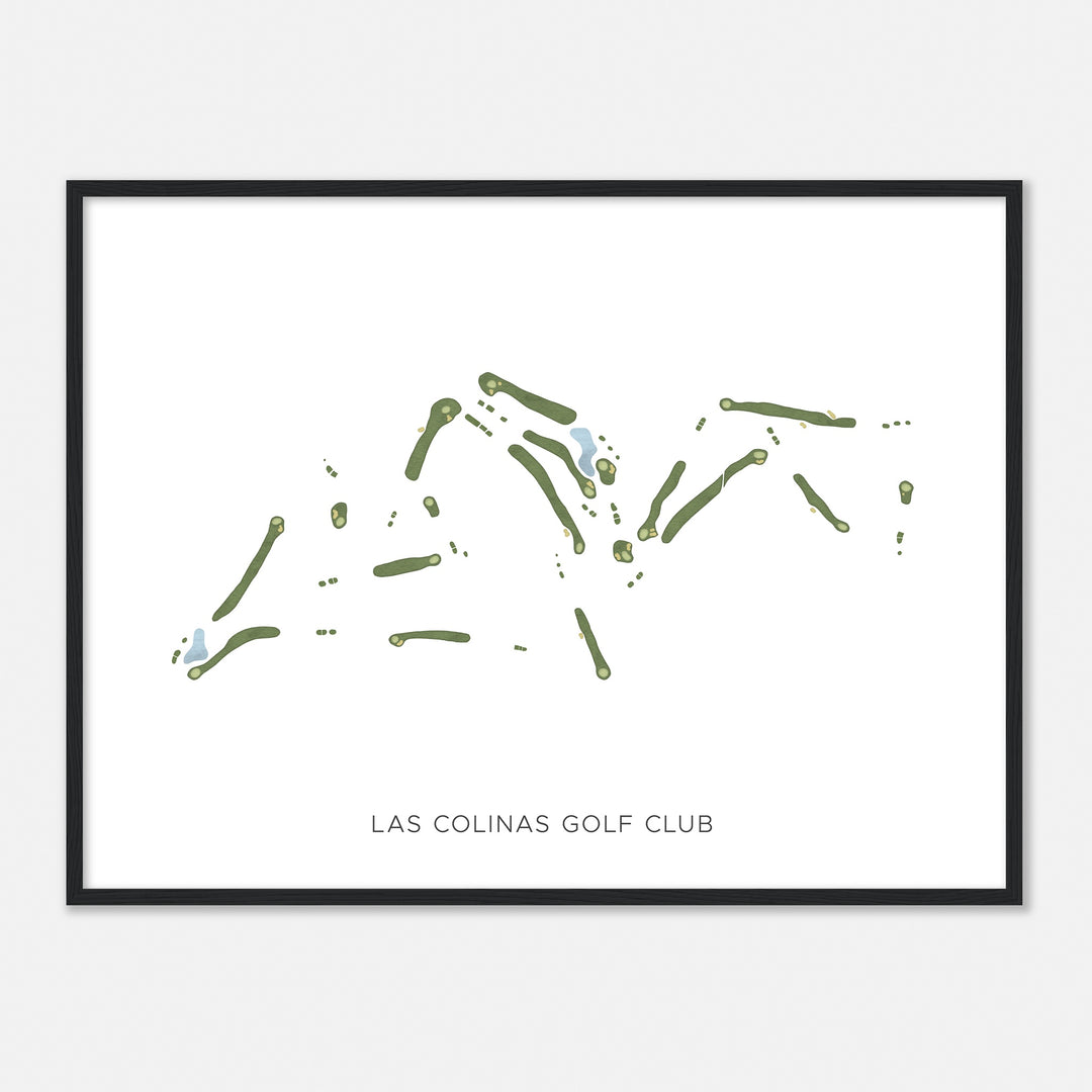 Print of Las Colinas Golf Club Modern Map