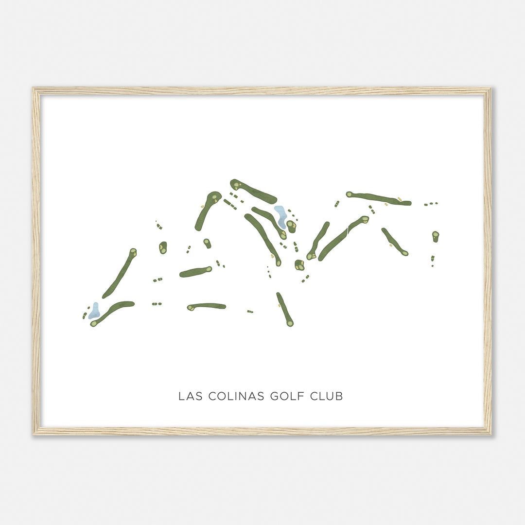 Print of Las Colinas Golf Club Modern Map