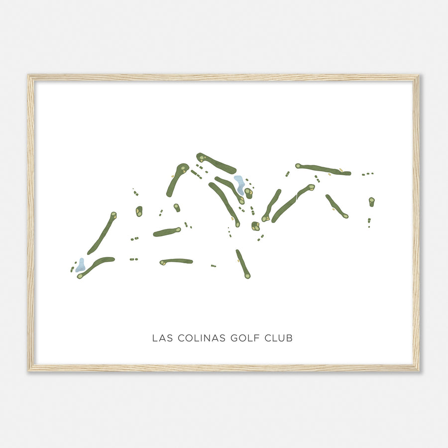 Print of Las Colinas Golf Club Modern Map