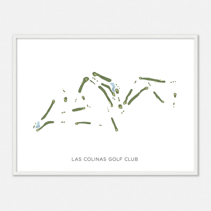 Print of Las Colinas Golf Club Modern Map