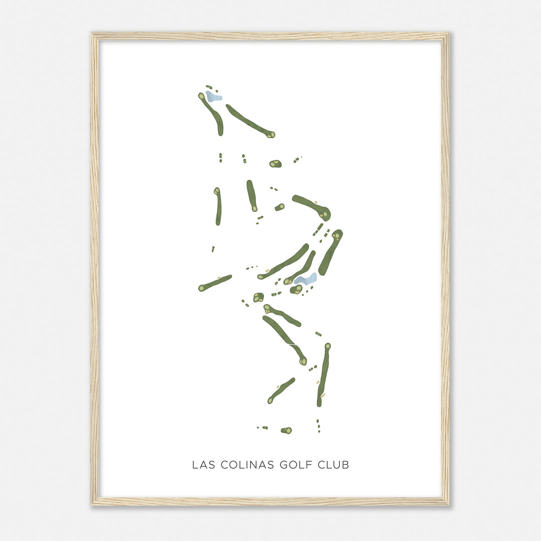 Print of Las Colinas Golf Club Modern Map