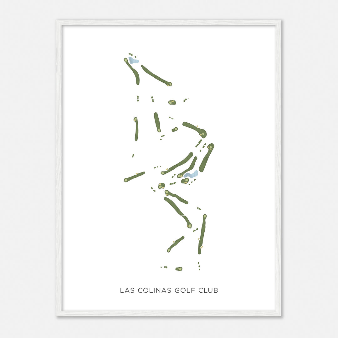 Print of Las Colinas Golf Club Modern Map