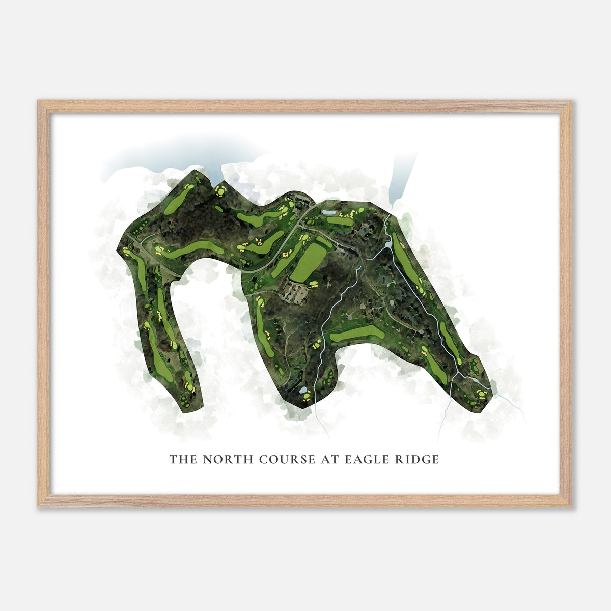Print of The North Course At Eagle Ridge Classic Map
