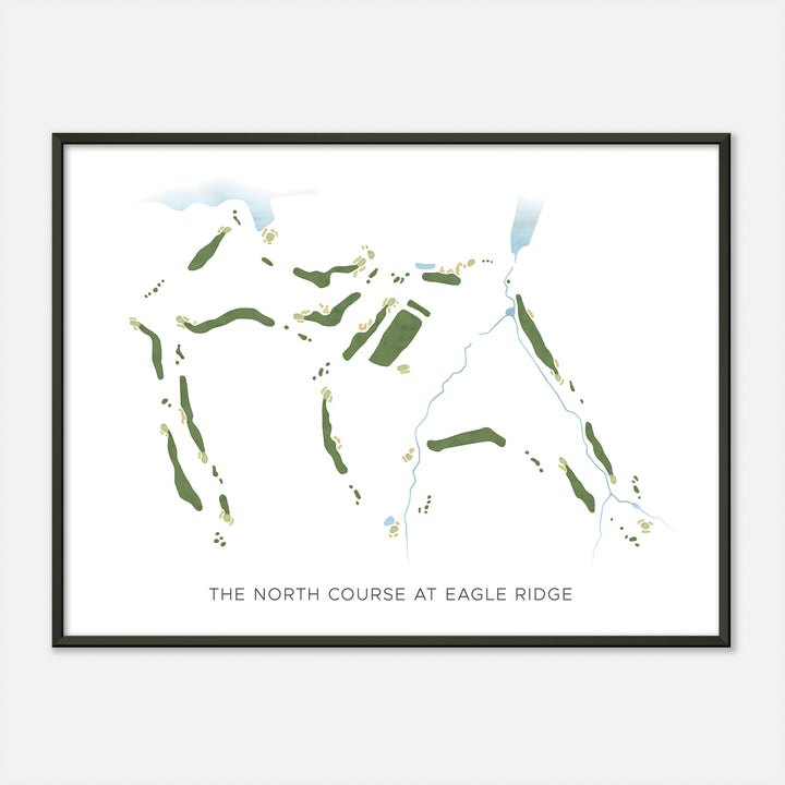 Print of The North Course At Eagle Ridge Modern Map