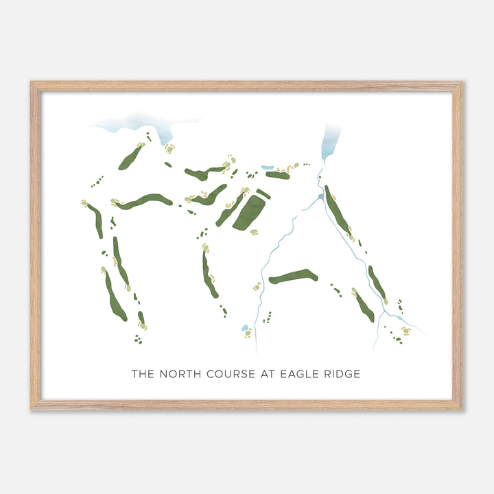 Print of The North Course At Eagle Ridge Modern Map
