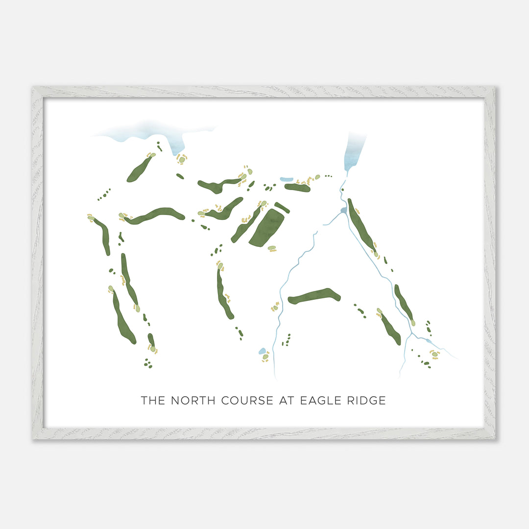 Print of The North Course At Eagle Ridge Modern Map