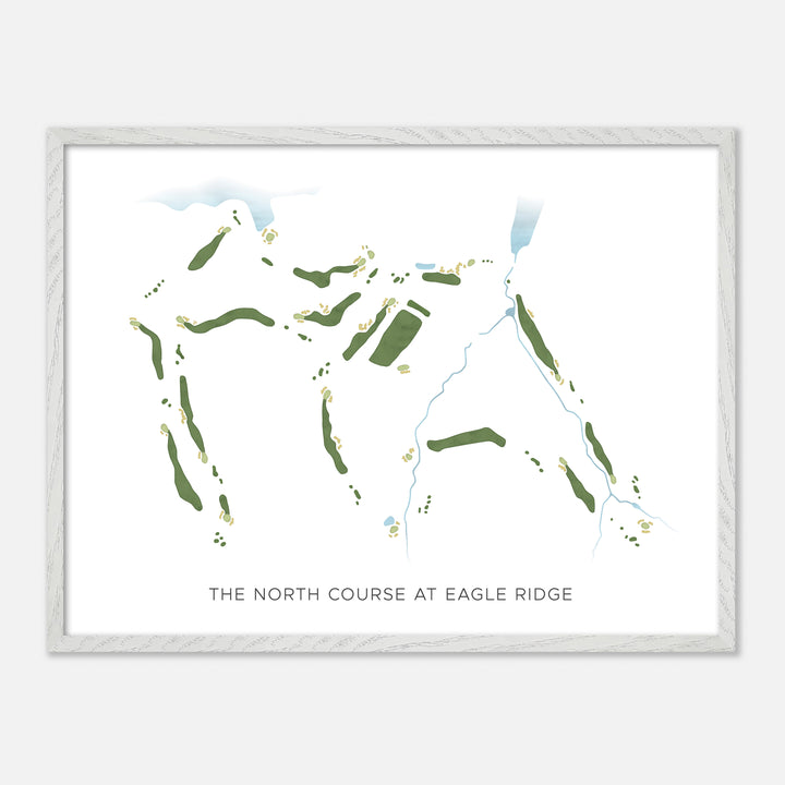 Print of The North Course At Eagle Ridge Modern Map