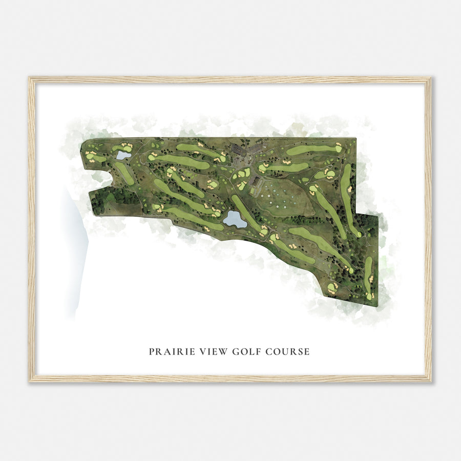 Print of Prairie View Golf Course Classic Map