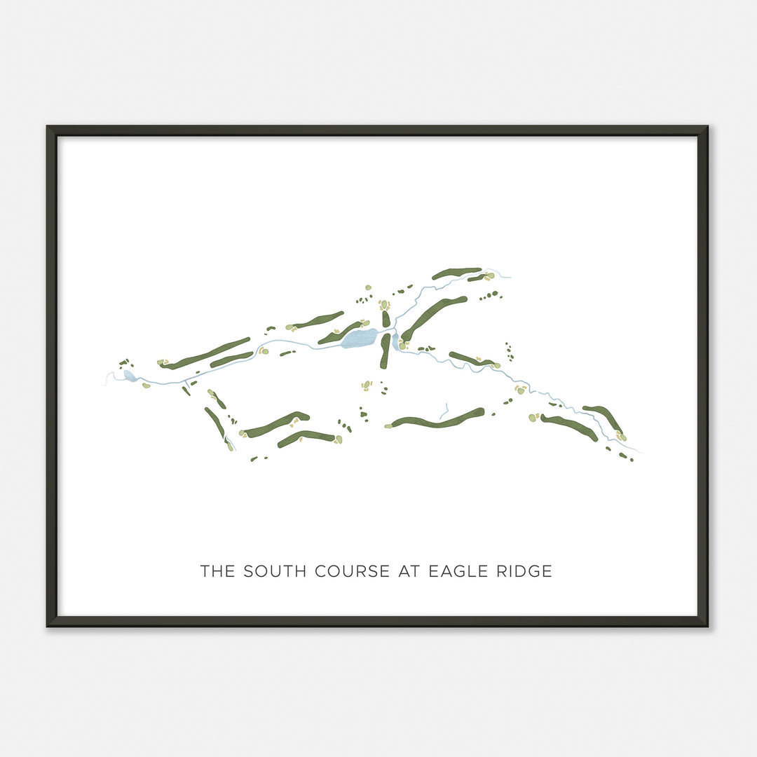 Print of The South Course At Eagle Ridge Modern Map