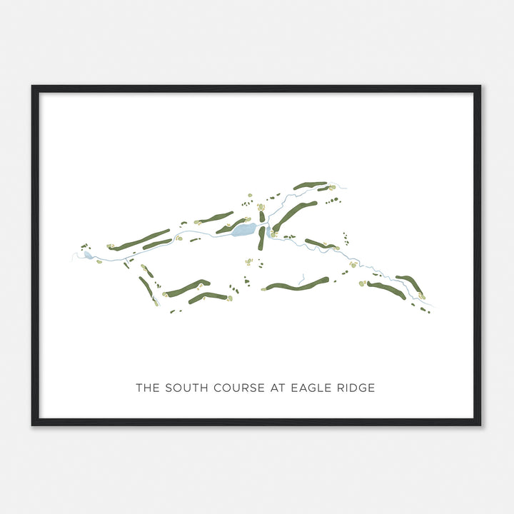 Print of The South Course At Eagle Ridge Modern Map