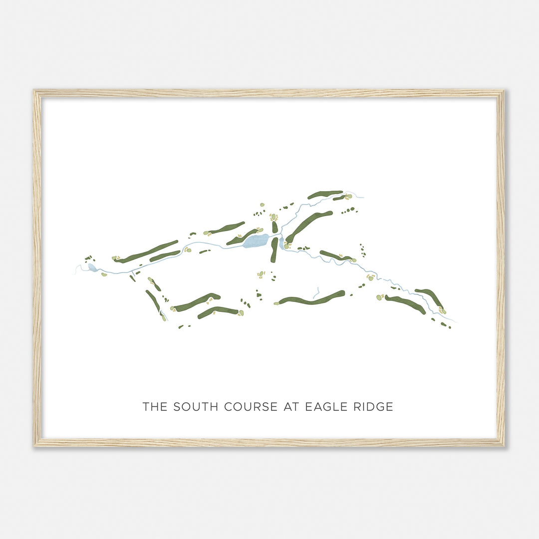 Print of The South Course At Eagle Ridge Modern Map
