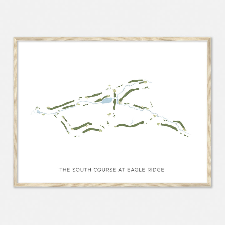 Print of The South Course At Eagle Ridge Modern Map