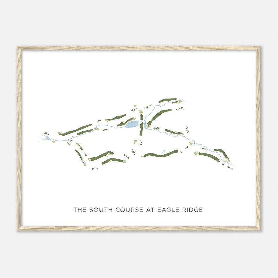 Print of The South Course At Eagle Ridge Modern Map