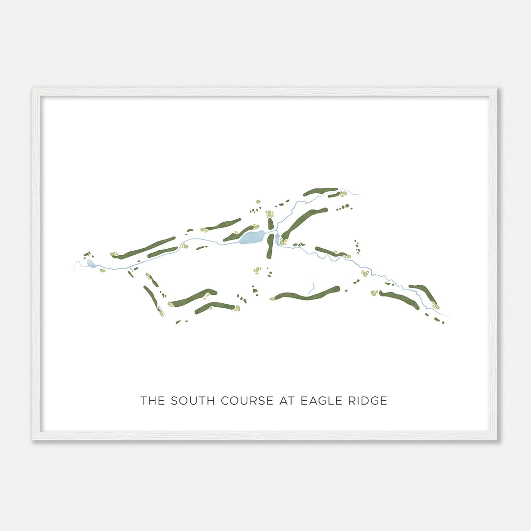 Print of The South Course At Eagle Ridge Modern Map