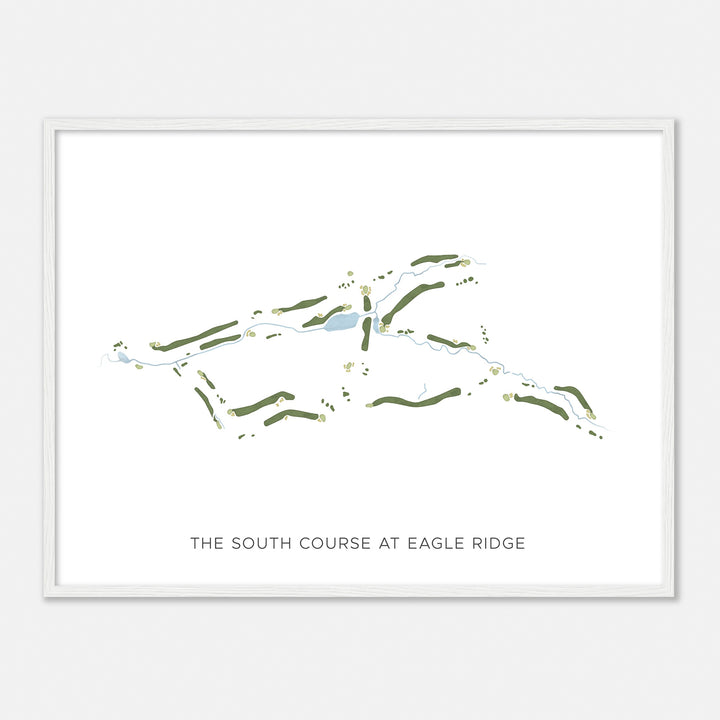 Print of The South Course At Eagle Ridge Modern Map
