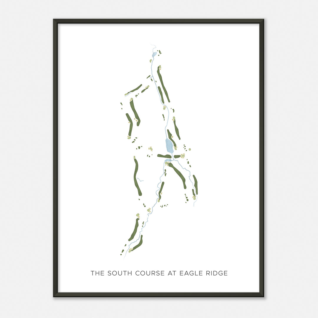 Print of The South Course At Eagle Ridge Modern Map