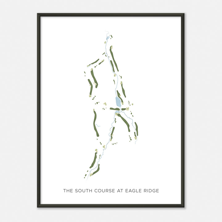 Print of The South Course At Eagle Ridge Modern Map