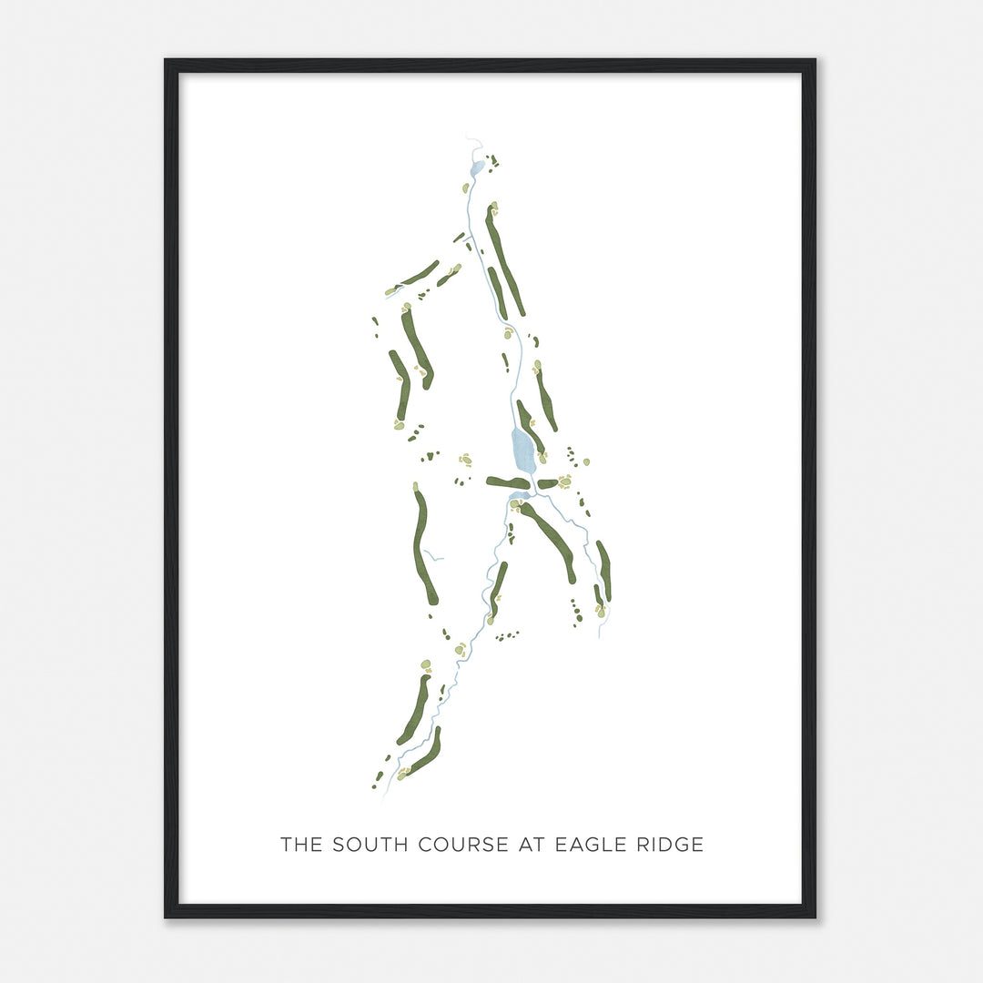 Print of The South Course At Eagle Ridge Modern Map