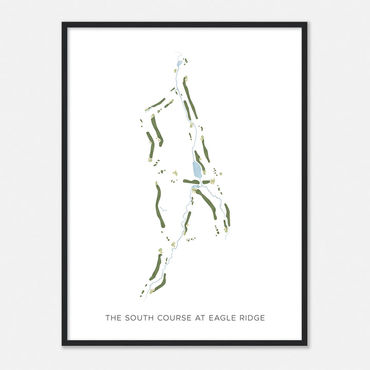 Print of The South Course At Eagle Ridge Modern Map