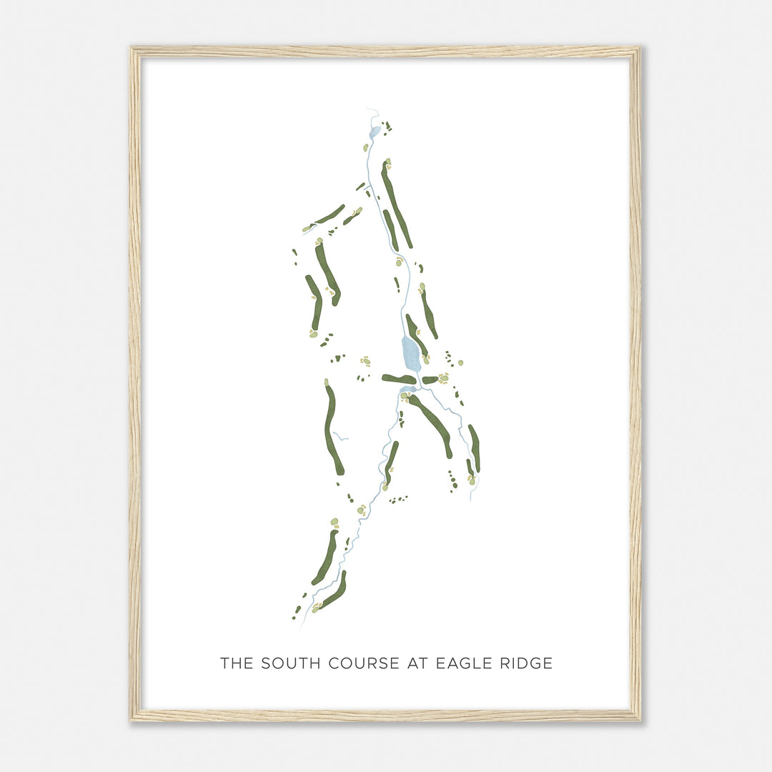 Print of The South Course At Eagle Ridge Modern Map