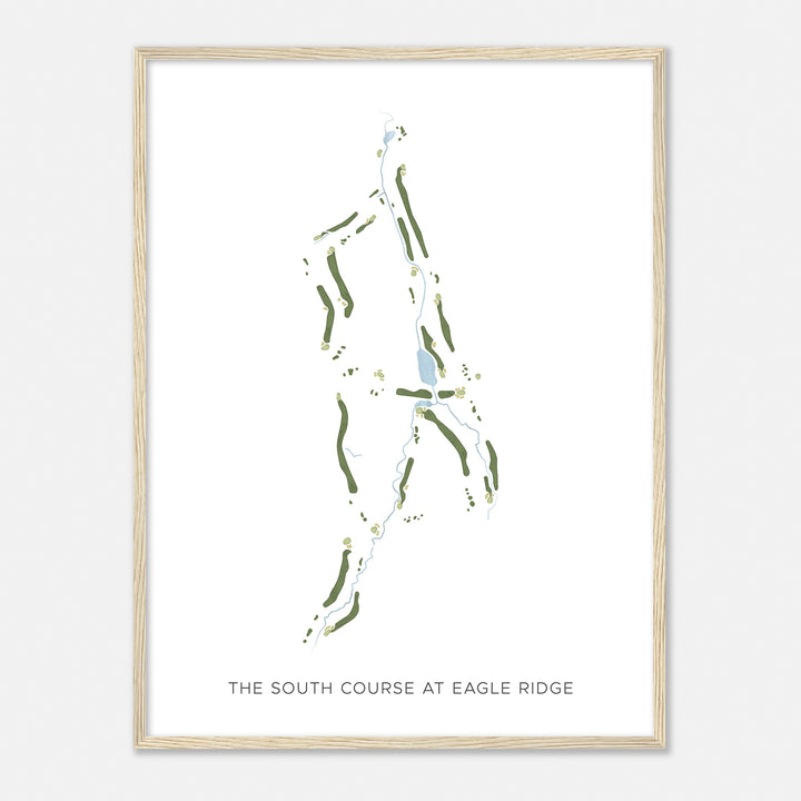 Print of The South Course At Eagle Ridge Modern Map