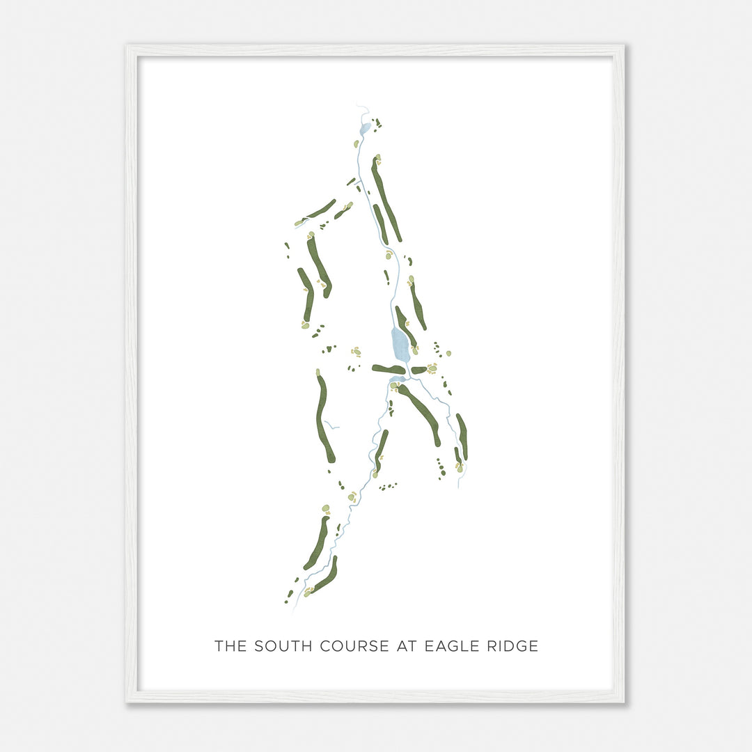 Print of The South Course At Eagle Ridge Modern Map