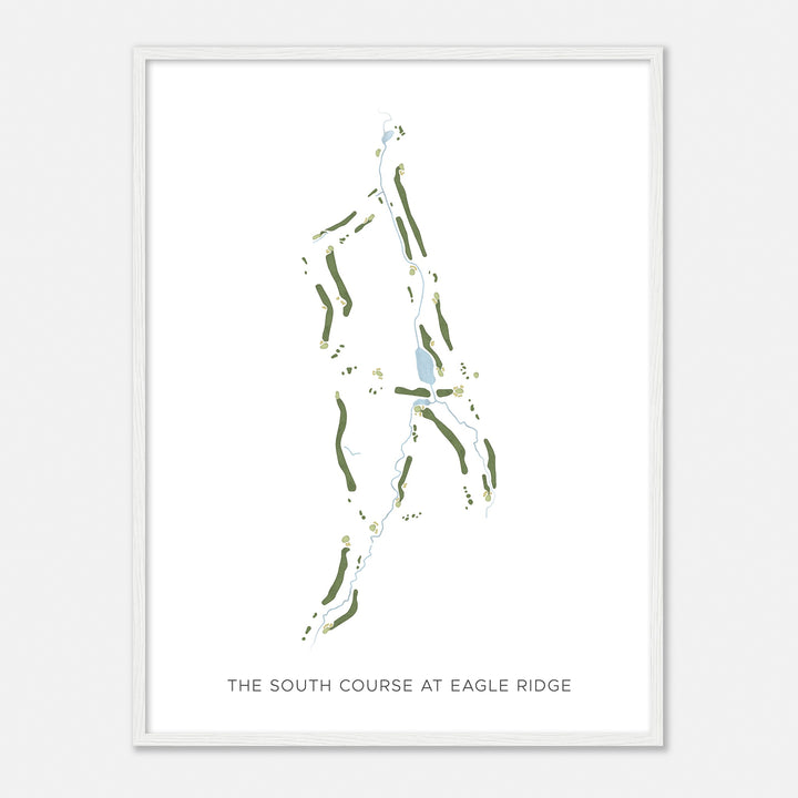 Print of The South Course At Eagle Ridge Modern Map