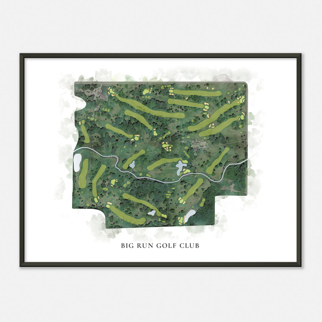 Print of Big Run Golf Club Classic Map