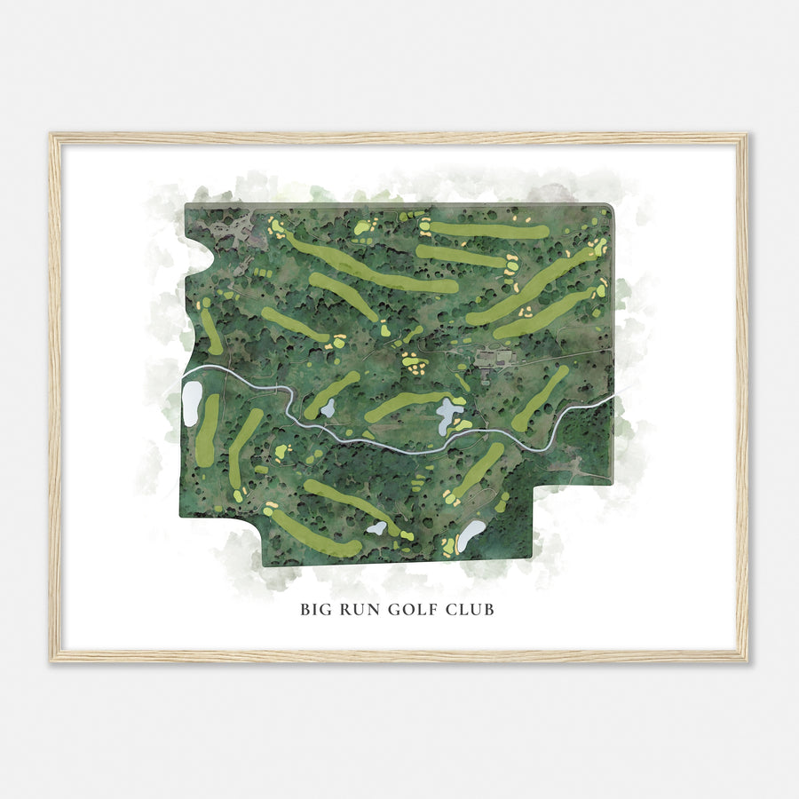 Print of Big Run Golf Club Classic Map