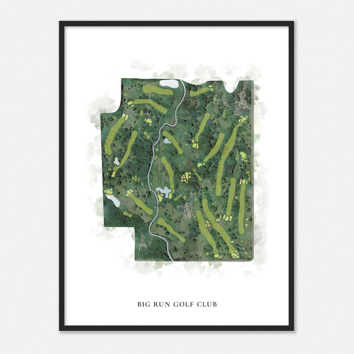 Print of Big Run Golf Club Classic Map