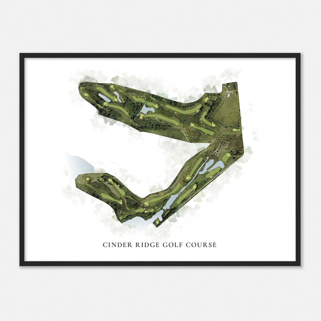 Print of Cinder Ridge Golf Course Classic Map