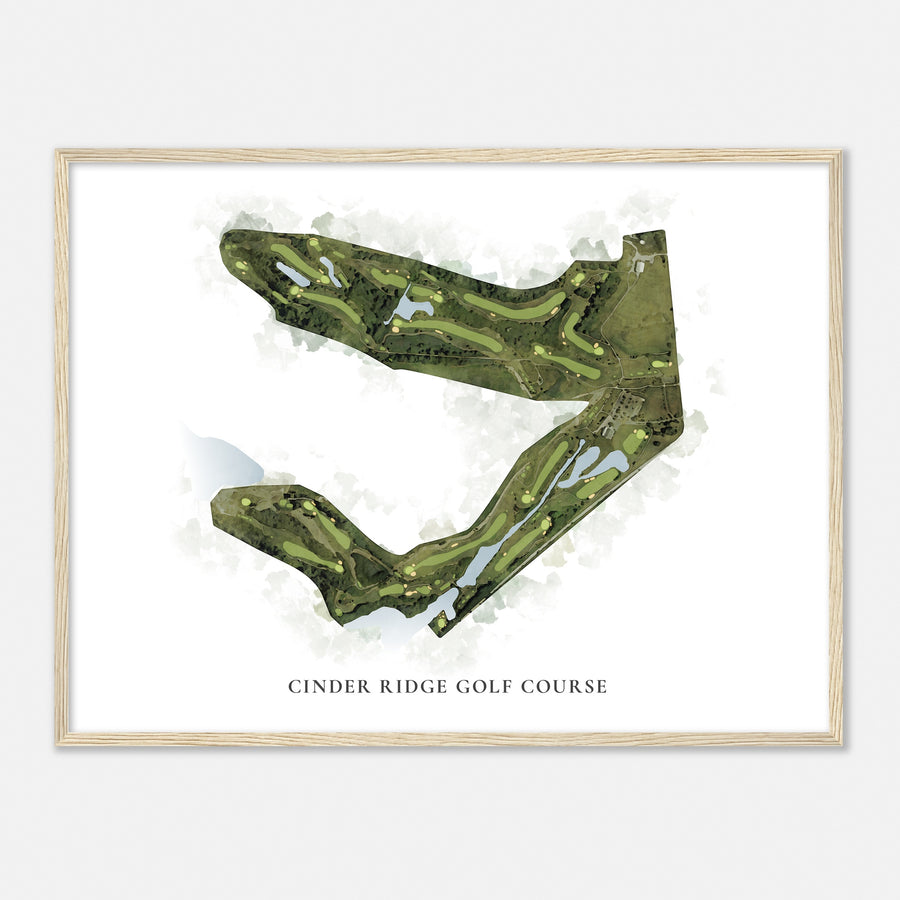 Print of Cinder Ridge Golf Course Classic Map