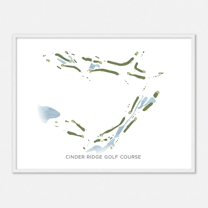 Print of Cinder Ridge Golf Course Modern Map