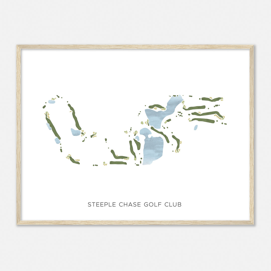 Print of Steeple Chase Golf Club Modern Map