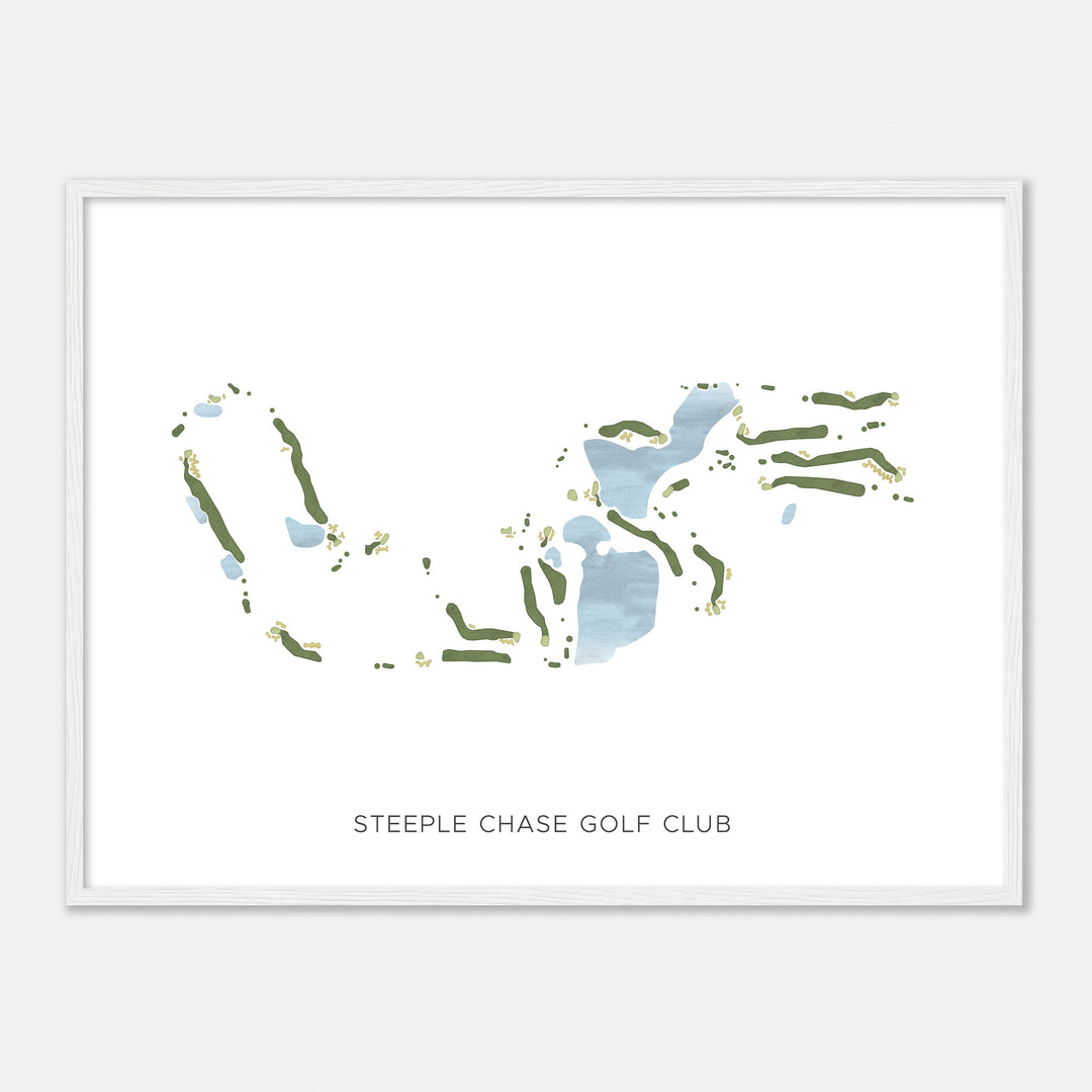 Print of Steeple Chase Golf Club Modern Map