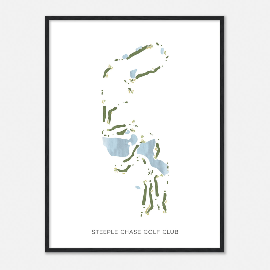 Print of Steeple Chase Golf Club Modern Map