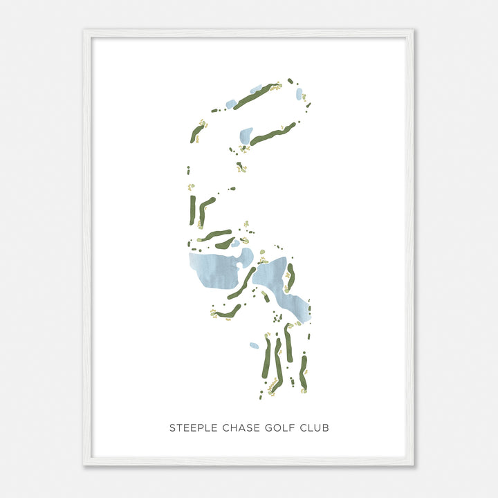 Print of Steeple Chase Golf Club Modern Map