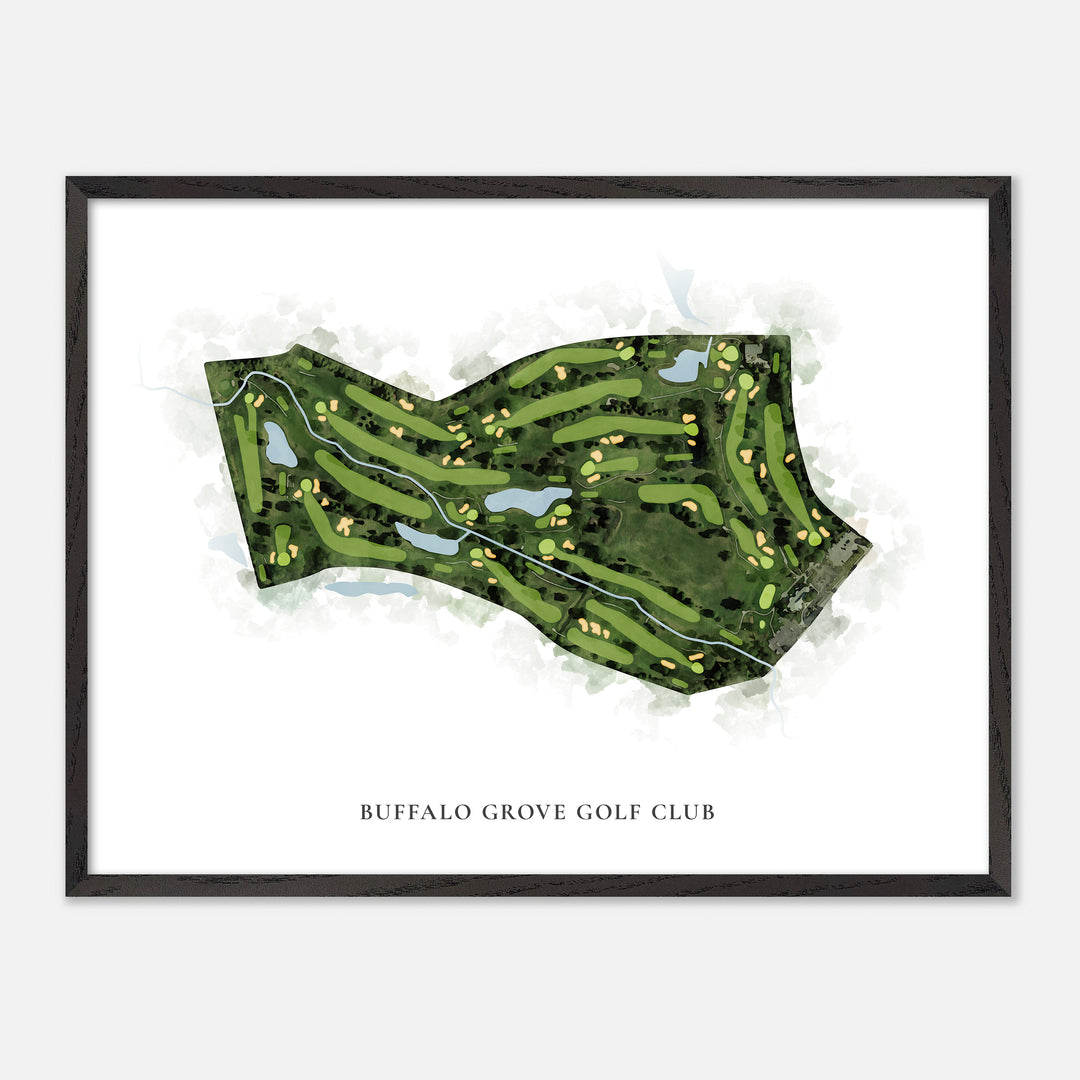 Print of Buffalo Grove Golf Club Classic Map