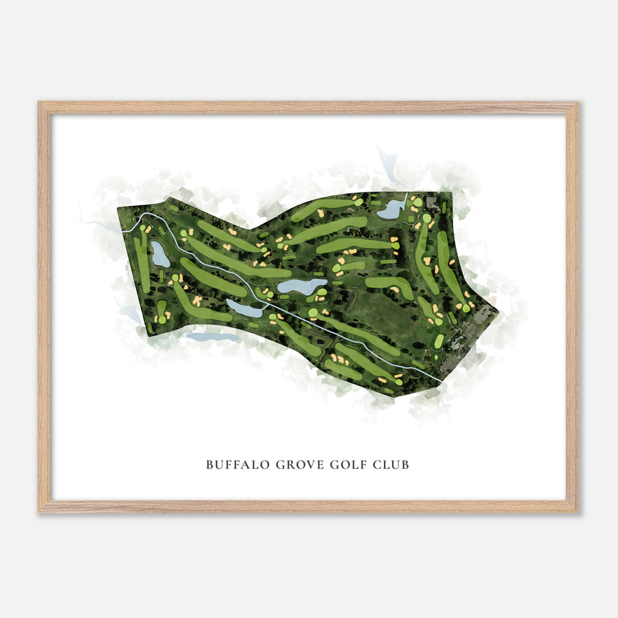 Print of Buffalo Grove Golf Club Classic Map