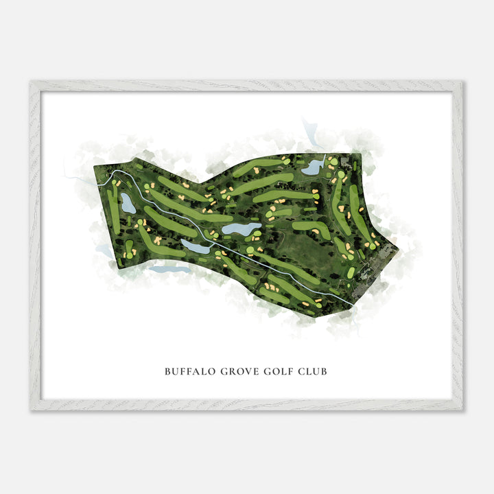 Print of Buffalo Grove Golf Club Classic Map