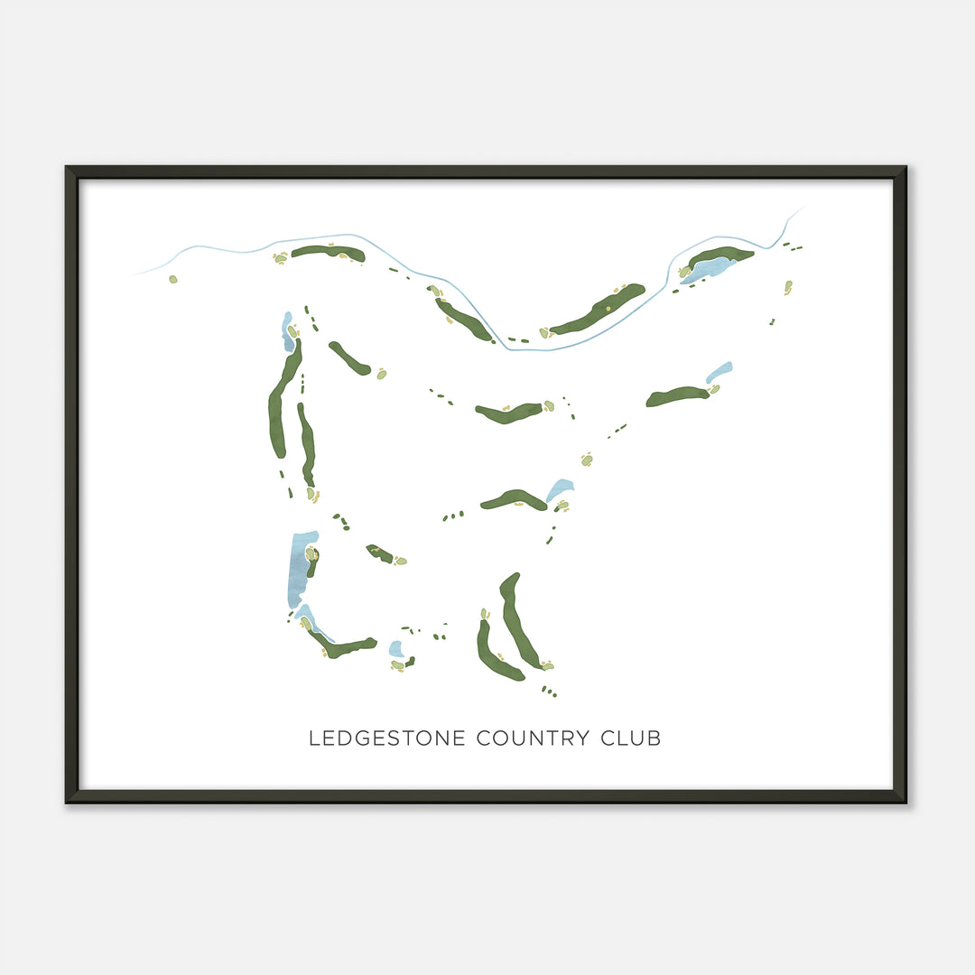 Print of Ledgestone Country Club Modern Map