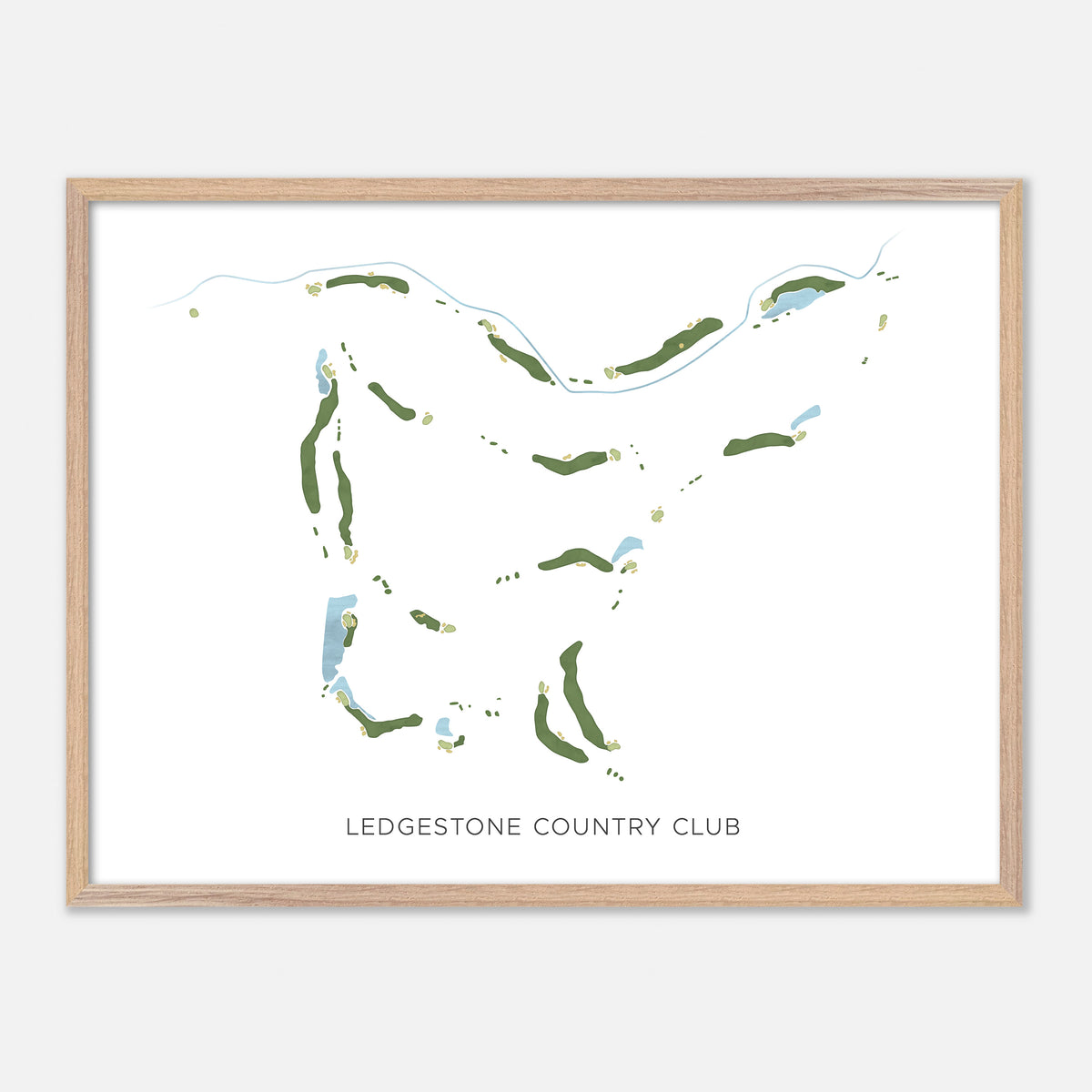 Print of Ledgestone Country Club Modern Map