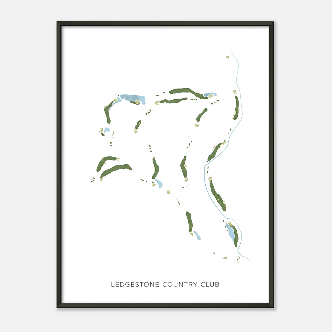 Print of Ledgestone Country Club Modern Map