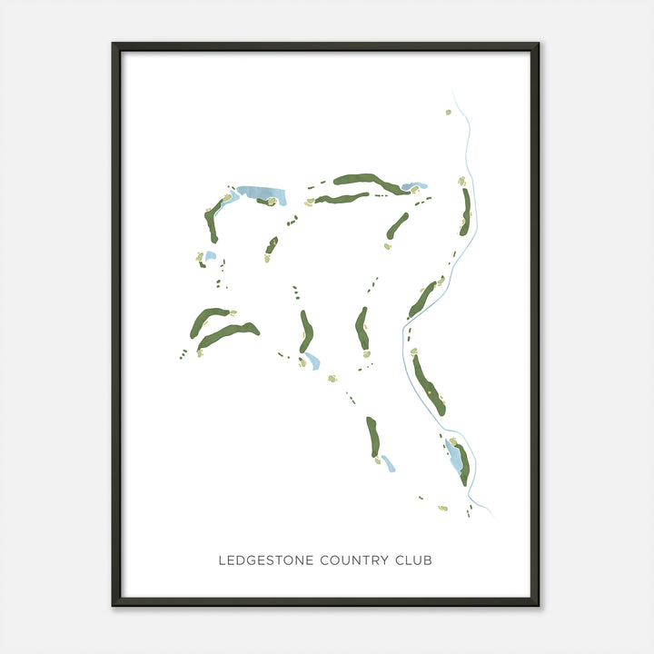 Print of Ledgestone Country Club Modern Map