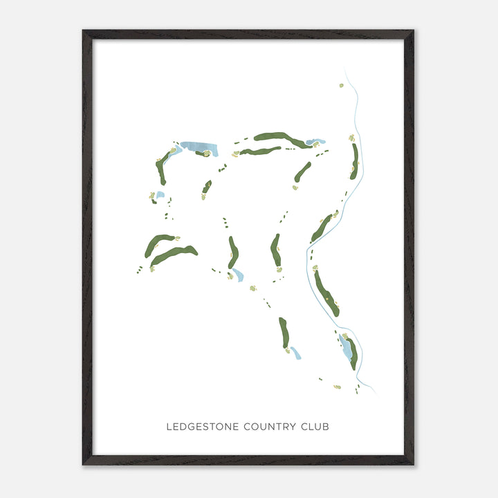 Print of Ledgestone Country Club Modern Map
