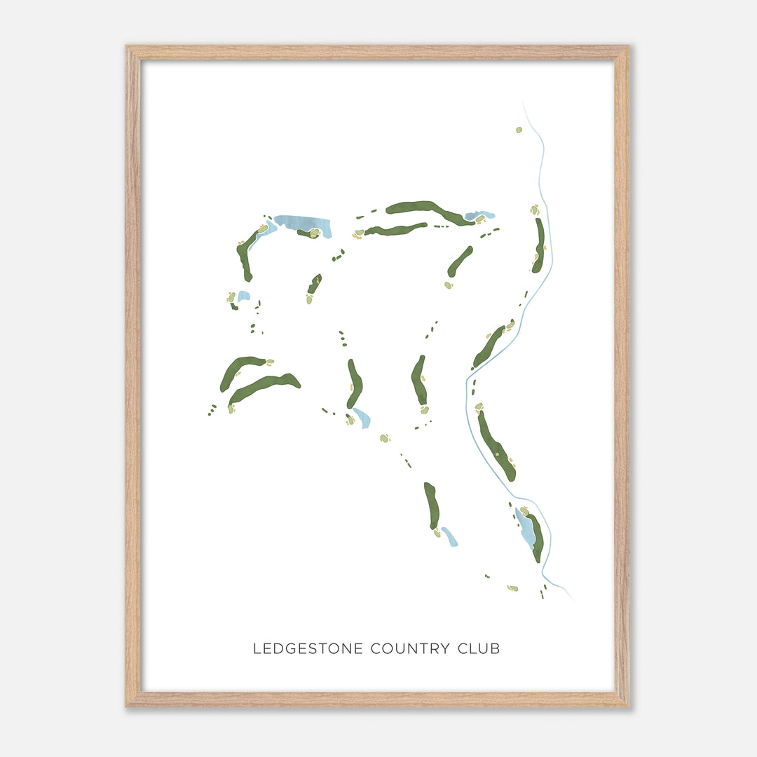 Print of Ledgestone Country Club Modern Map